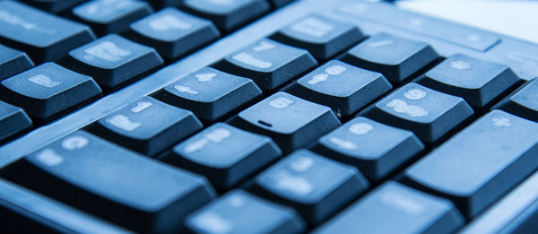 Close-up of computer keyboard