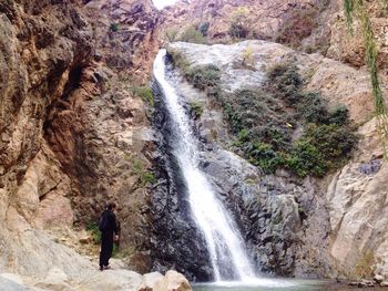 River flowing through rocks