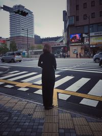 People standing in city