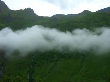 Scenic view of land against sky