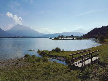 Scenic view of calm lake