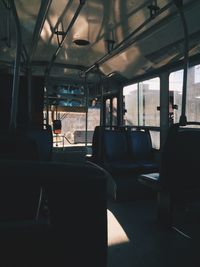 Interior of train