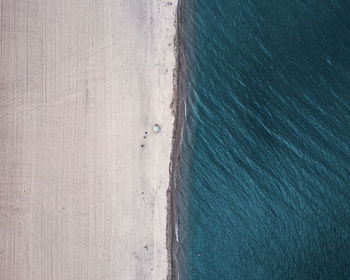 High angle view of sea shore