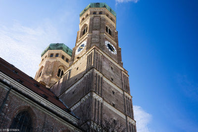 Low angle view of historic building against sky