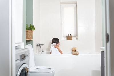 Interior of bathroom