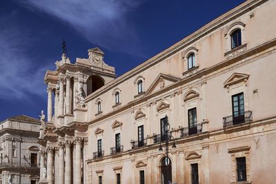 Low angle view of building against sky