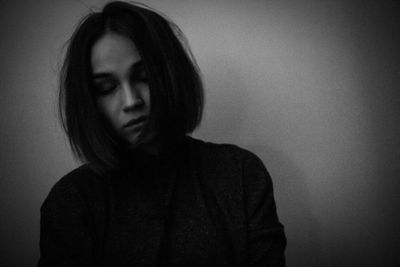 Close-up of young woman