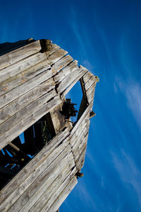 Low angle view of wooden structure