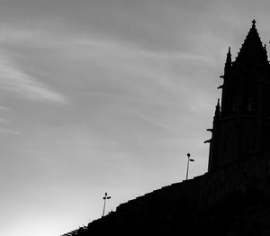 Low angle view of church against sky