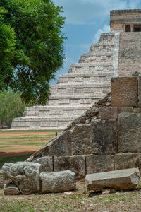 View of old stone wall