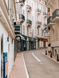 Street amidst buildings in city