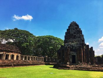 Old temple against sky