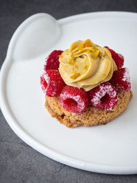 Close-up of cake on plate