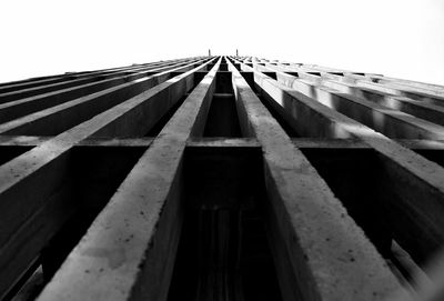 Low angle view of modern building against sky