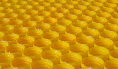 Full frame shot of yellow eggs