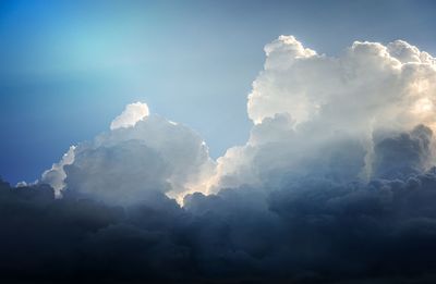 Low angle view of clouds in sky