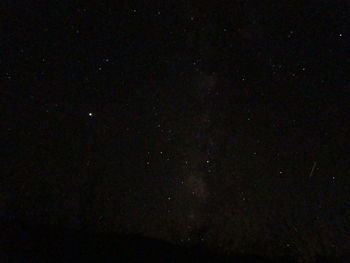 Low angle view of star field at night