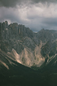 Scenic view of landscape and mountains against sky