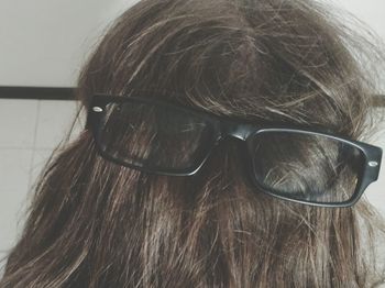 Close-up of woman in hair