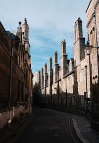Empty streets during lockdown