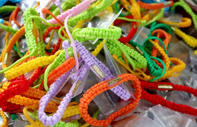 Bracelet charm display for sale as souvenir in the temple