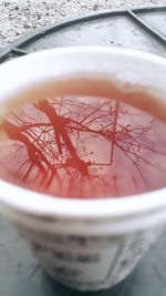 Close-up of coffee on table