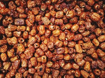 Full frame shot of dried food