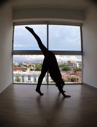 View of woman against sky