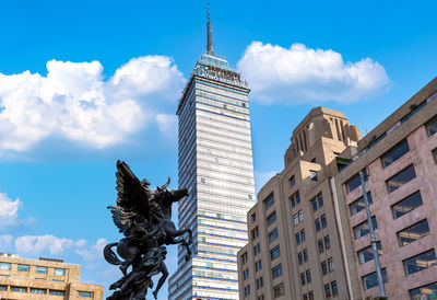 Low angle view of buildings against sky