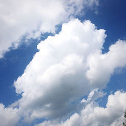 Low angle view of clouds in sky