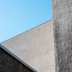 Low angle view of building against clear sky