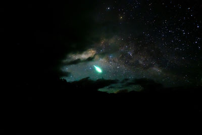 Low angle view of sky at night
