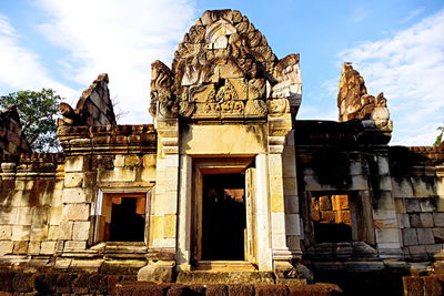 Low angle view of old building