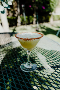 Close-up of drink on table