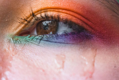 Extreme close-up of woman eye