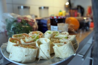 Close-up of food in plate