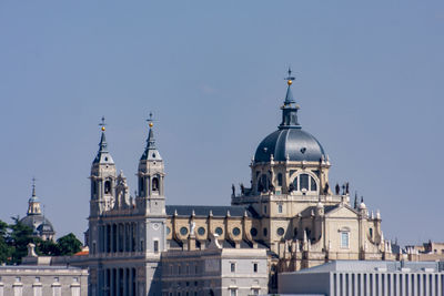 View of historic building against clear sky