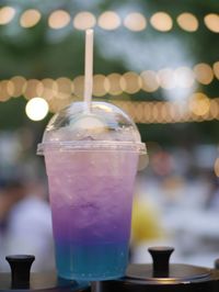 Close-up of drink on table