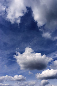 Low angle view of clouds in sky