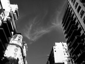 Low angle view of buildings against sky