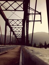Railway bridge against sky