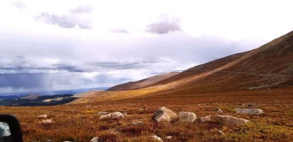 Scenic view of landscape against sky