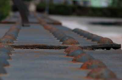 Close-up of rusty metal