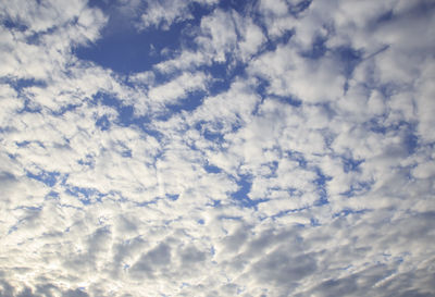 Low angle view of clouds in sky