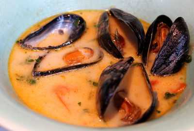 Close-up of soup