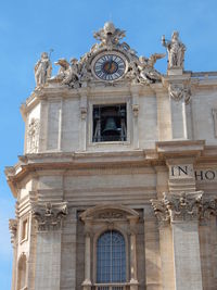 Low angle view of historical building