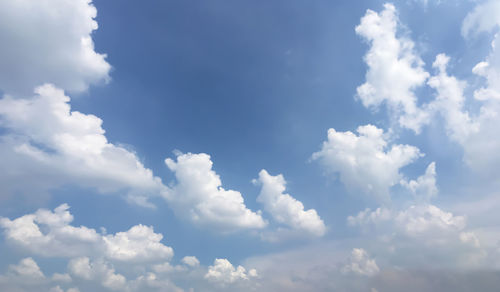 Low angle view of clouds in sky