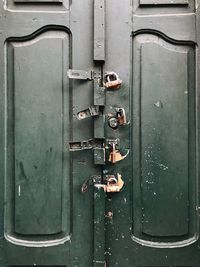 Full frame shot of old door