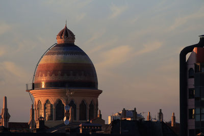 View of cathedral against sky during sunset