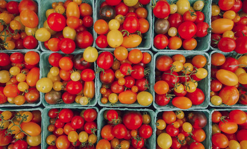 Full frame shot of fruits for sale at market stall